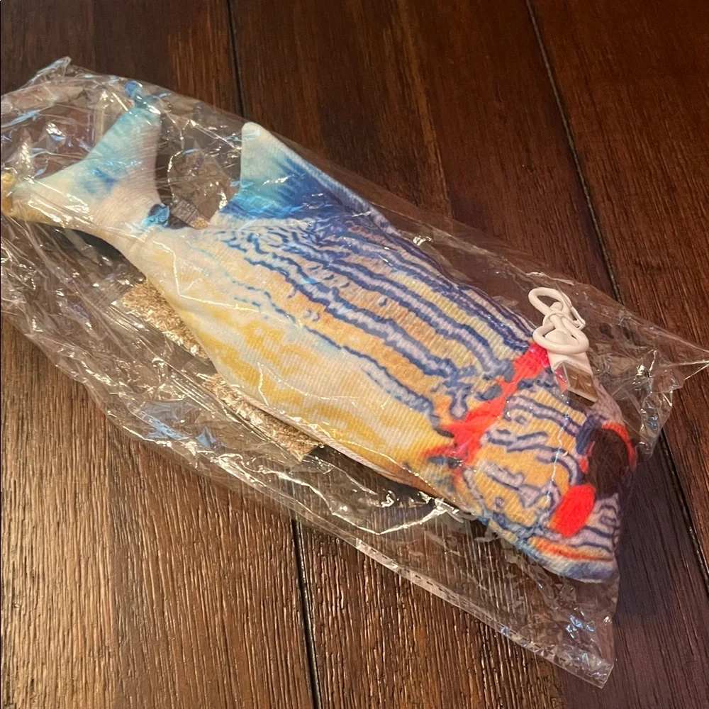 Flopping Colorful Fish Catnip USB Rechargeable Interactive Toy